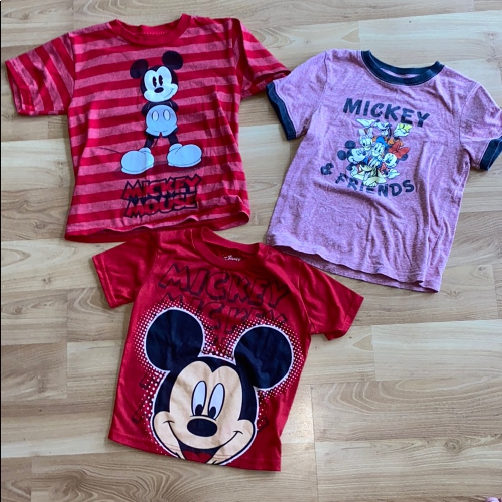 3 pack of Mickey Mouse shirts